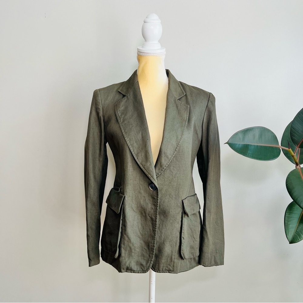 Lafayette 148 New York Olive Blazer